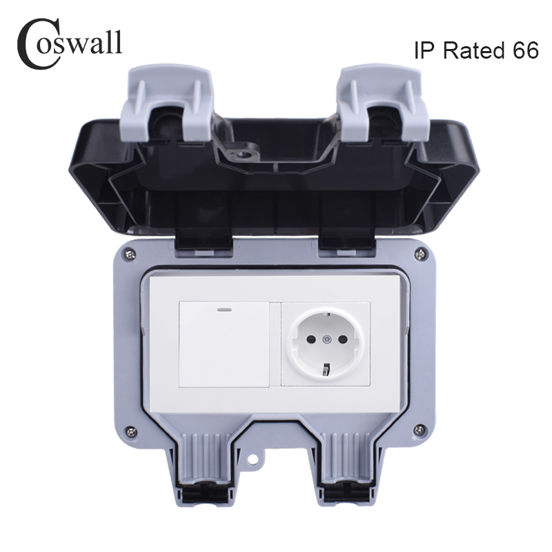 Outdoor Lighting No Outlet - Coswall Soket Daya Dinding Luar Ruangan