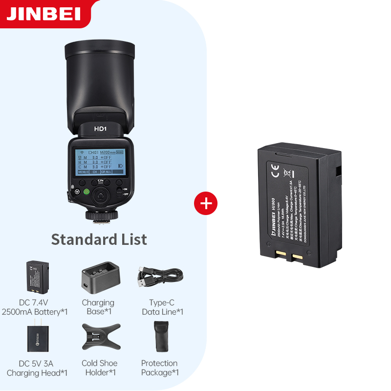 Outdoor Lighting For Photography - JINBEI HD-1 Round-head HSS Speedlite Lampu