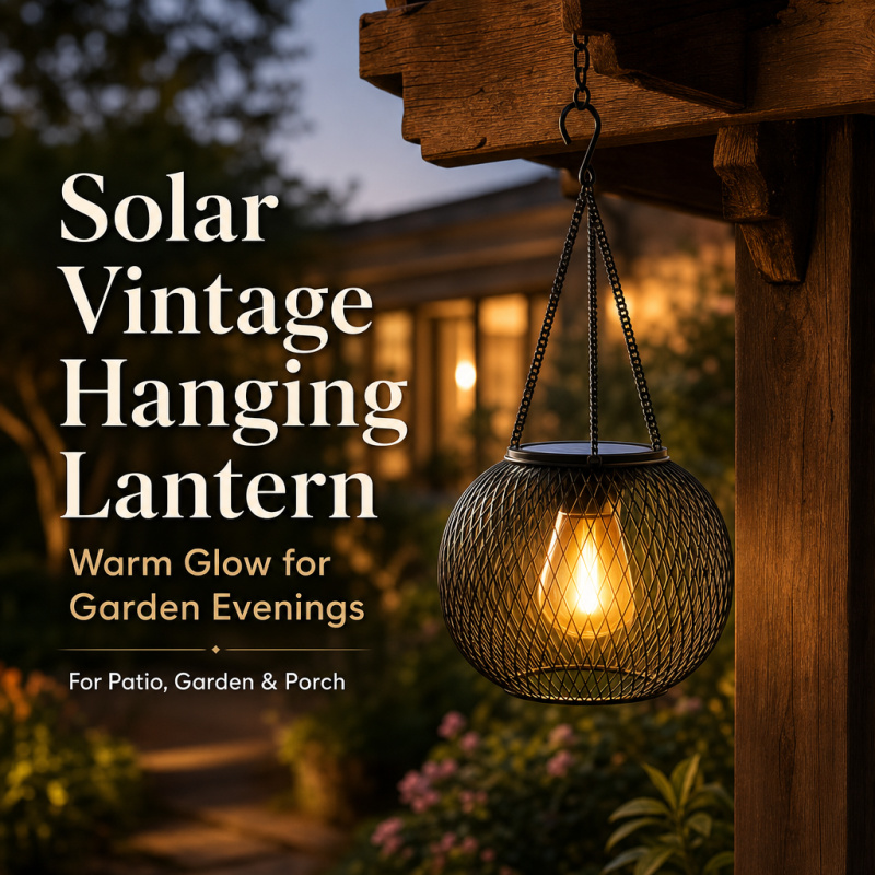 Outdoor Lighting Traditional - Lampu Lantai Gantung LED Tenaga Surya