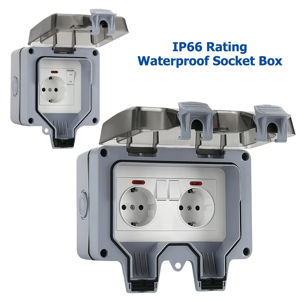 Outdoor Lighting Socket - Stopkontak Luar Ruangan Gaya Eropa dengan