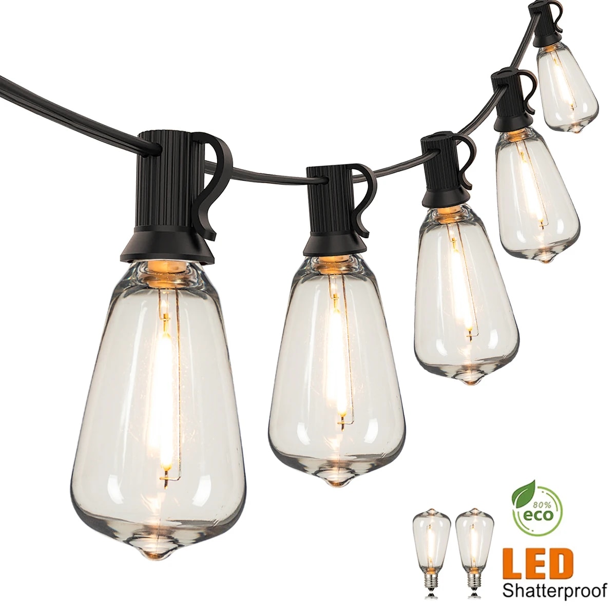 Outdoor Lighting Socket - ST38 Lampu Tali Karangan Bunga Luar