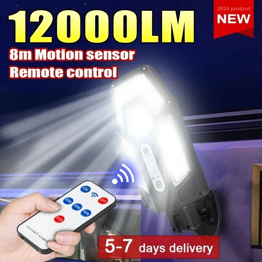Outdoor Lighting Traditional - Lampu Dinding Tenaga Surya 12000LM yang
