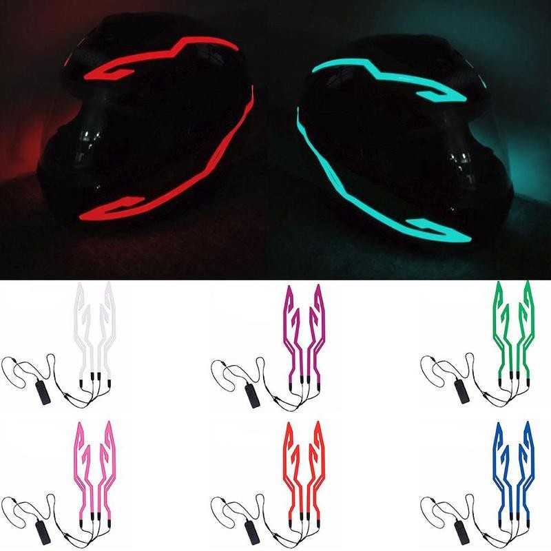 Waterproof Led Strip - Helm motor, 1 Set helm sepeda