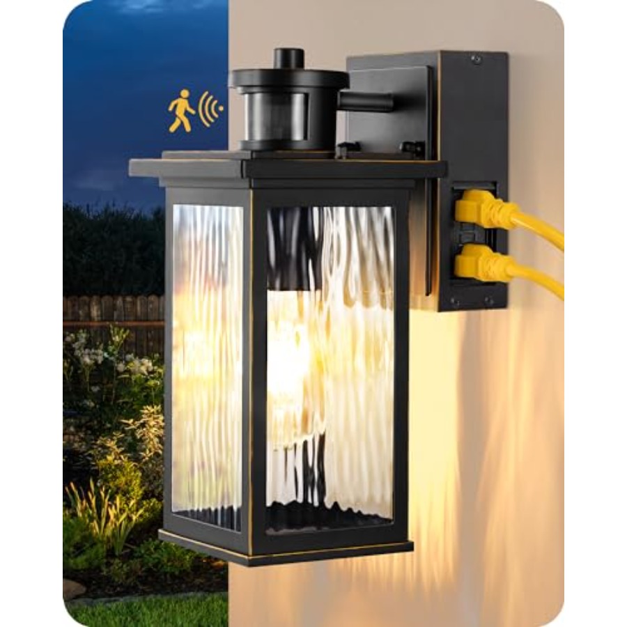 Outdoor Lighting No Outlet - Lampu Dinding Luar Ruangan dengan Stopkontak