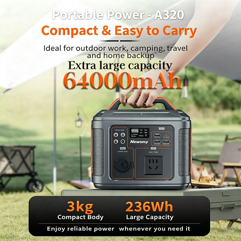 Outdoor Lighting Socket - Stasiun Daya Portabel 300W 64Ah 236Wh