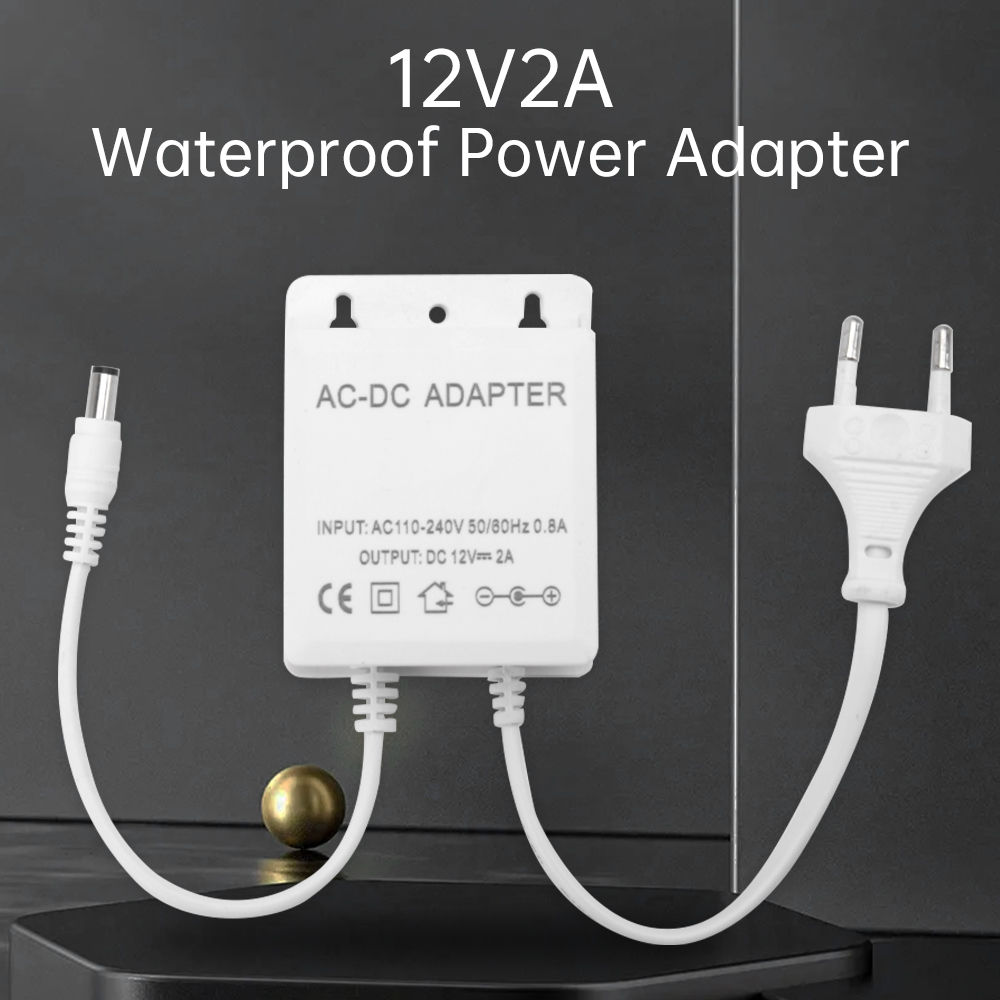 DC12V 2A Adaptor Steker UE Kea - Outdoor Lighting Socket ulasan dan harga