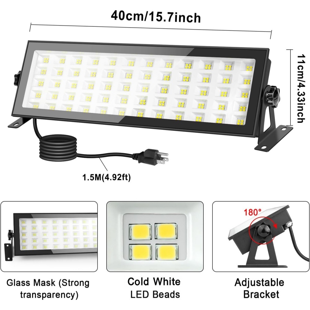 Lampu Toko LED, 144W 12000LM 6 - Outdoor Lighting No Outlet ulasan dan harga