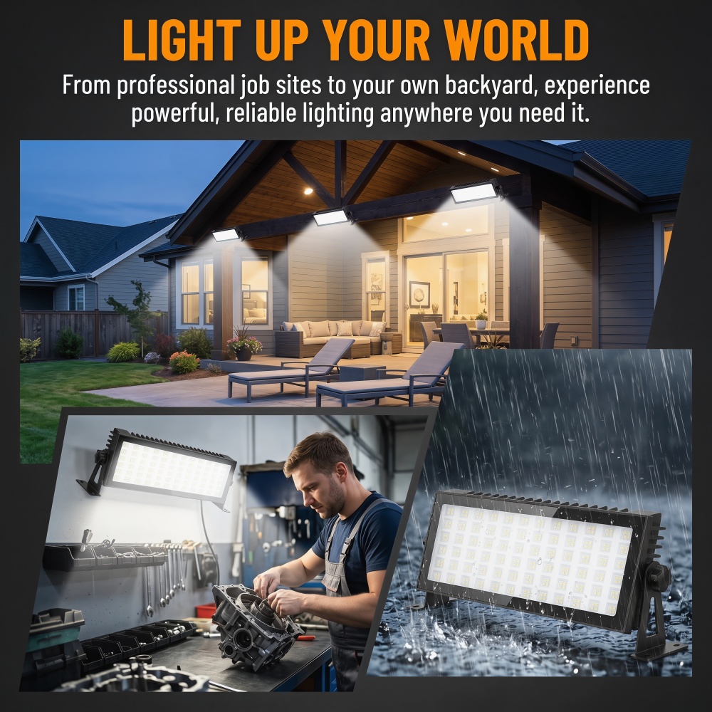 Lampu Toko LED, 144W 12000LM 6 - Outdoor Lighting No Outlet ulasan dan harga