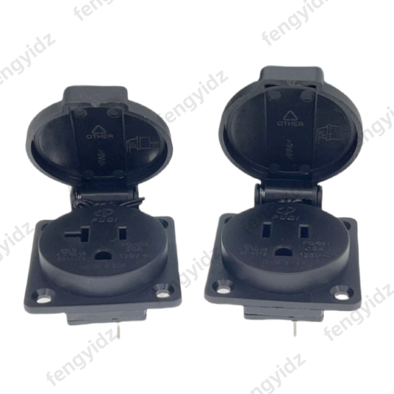 Hitam 125V 15A 20A IP44 CE Ame - Outdoor Lighting No Outlet ulasan dan harga
