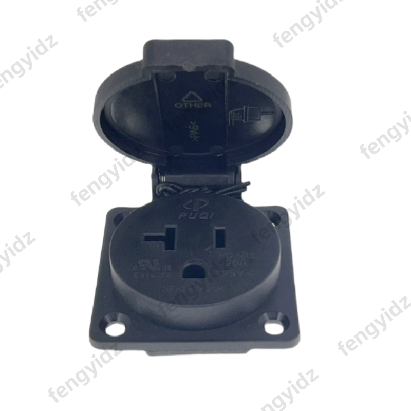 Hitam 125V 15A 20A IP44 CE Ame - Outdoor Lighting No Outlet ulasan dan harga