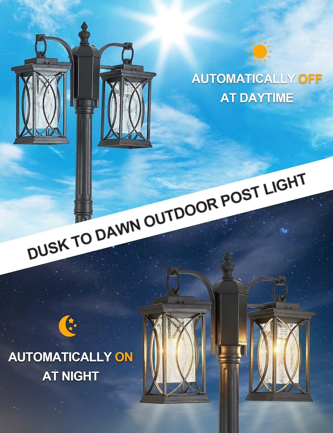 Lampu Tiang Jalan Modern 2 Kep - Outdoor Lighting No Outlet ulasan dan harga