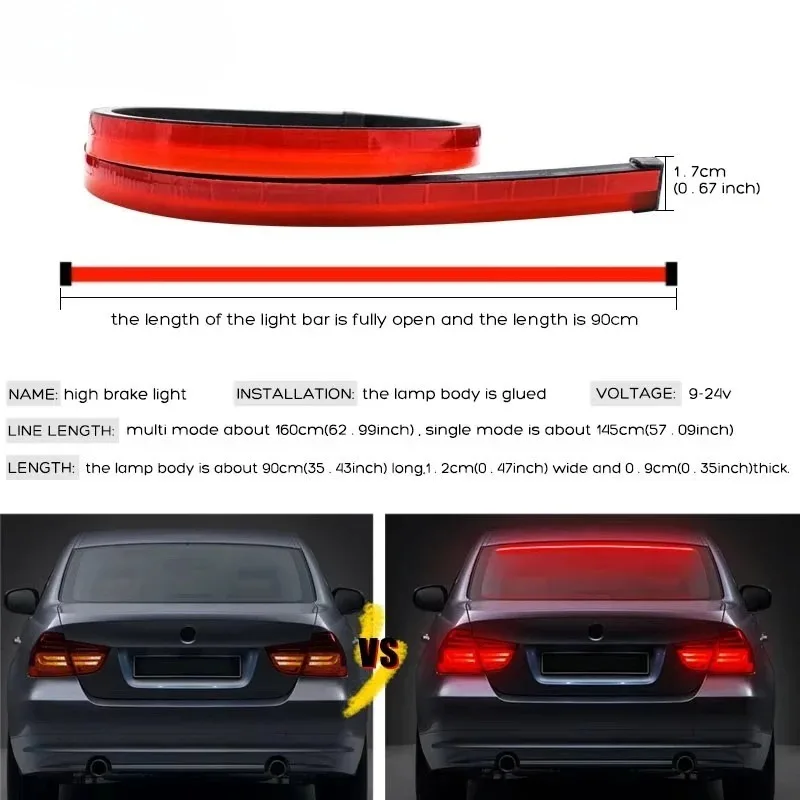Lampu Rem LED Tahan Air 90cm d - Waterproof Led Strip ulasan dan harga