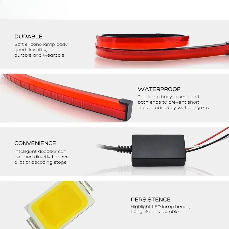 Lampu Rem LED Tahan Air 90cm d - Waterproof Led Strip ulasan dan harga