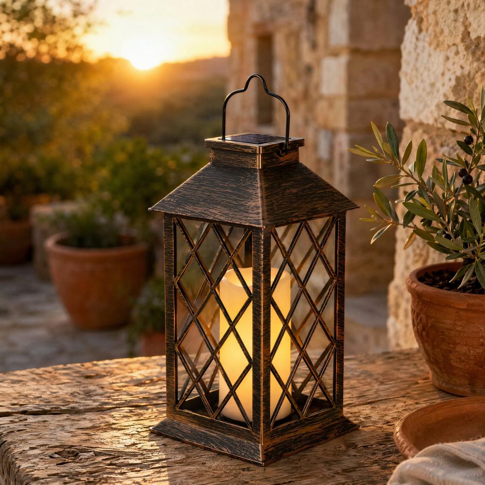 Lentera Surya Retro, Lentera L - Outdoor Lighting Yard ulasan dan harga