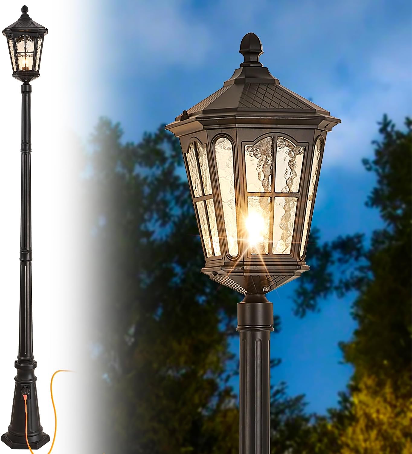 Lampu tiang luar ruangan tahan - Outdoor Lighting No Outlet ulasan dan harga