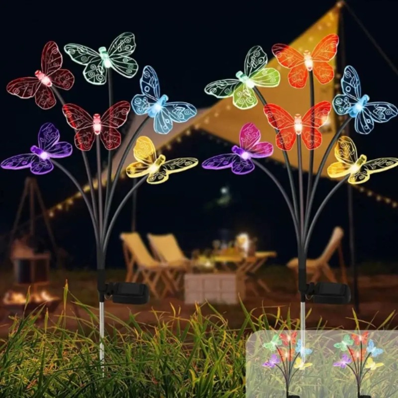 Lampu Kupu-Kupu Tenaga Surya,  - Outdoor Lighting Yard ulasan dan harga