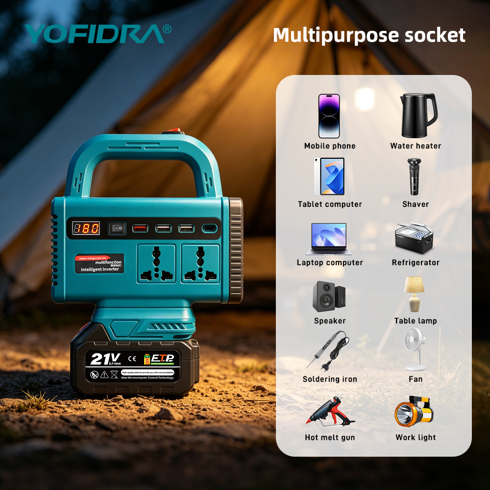 YOFIDRA 220V Inverter Daya Por - Outdoor Lighting Socket ulasan dan harga